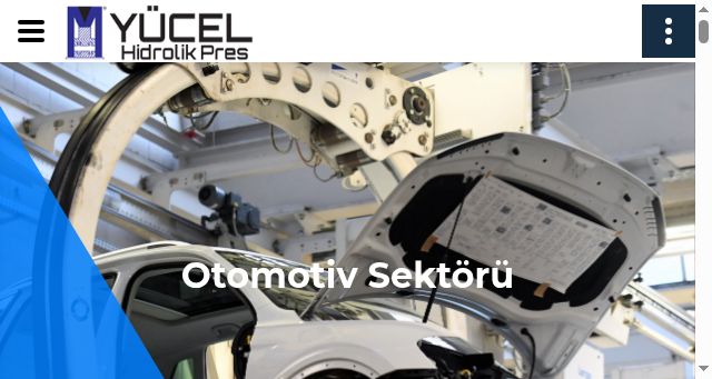 Screenshot of yucelmakina.com.tr