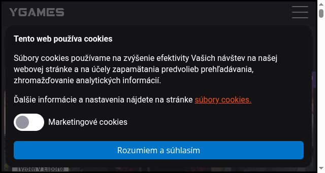 Screenshot of yzone.sk