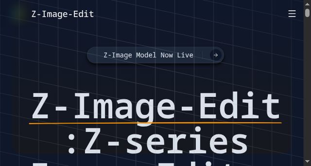 Screenshot of z-image-edit.com
