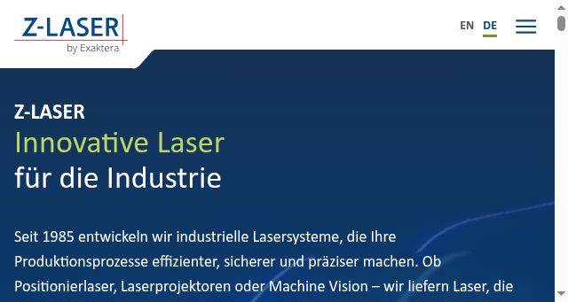 Screenshot of z-laser.com
