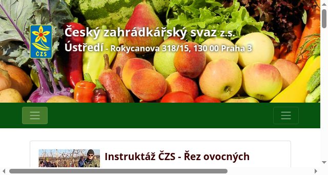 Screenshot of zahradkari.cz