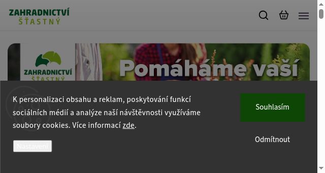 Screenshot of zahradnictvistastny.cz