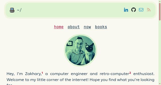 Screenshot of zakhary.dev