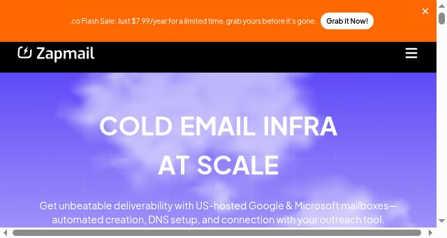 Screenshot of zapmail.ai
