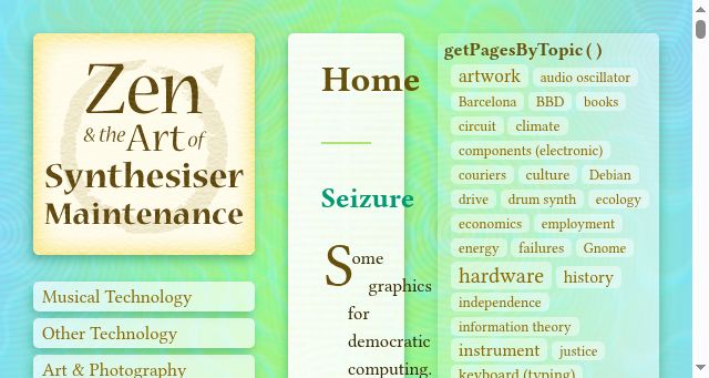 Screenshot of zasm.earth