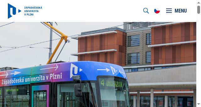 Screenshot of zcu.cz