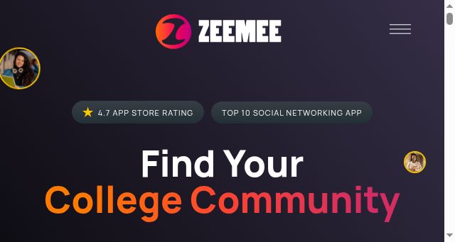 Screenshot of zeemee.com