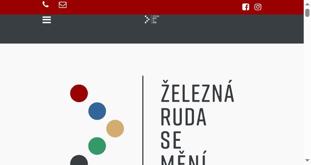 Screenshot of zeleznarudasemeni.cz