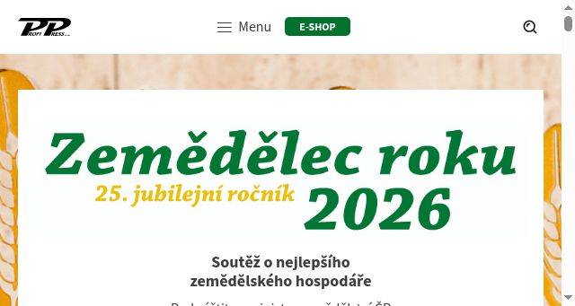 Screenshot of zemedelecroku.cz