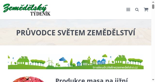 Screenshot of zemedelskytydenik.cz