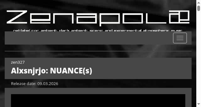 Screenshot of zenapolae.com