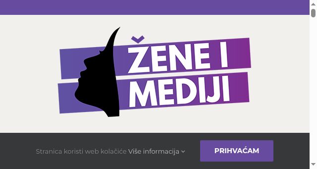 Screenshot of zeneimediji.hr
