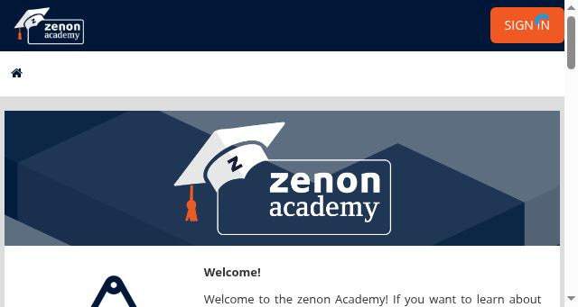 Screenshot of zenon-academy.com