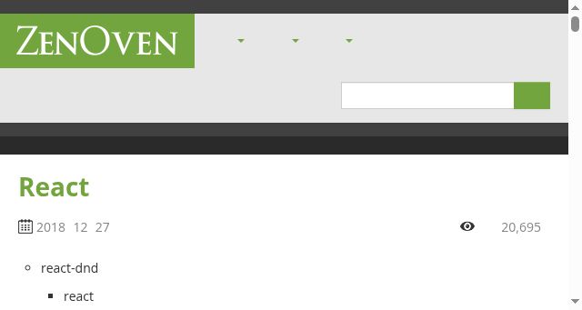 Screenshot of zenoven.com