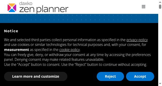 Screenshot of zenplanner.com