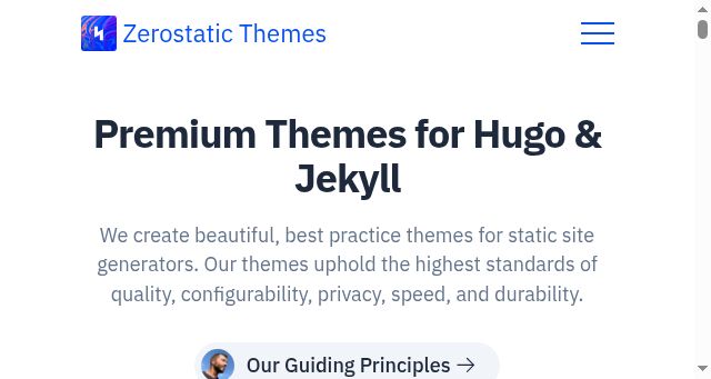 Screenshot of zerostatic.io