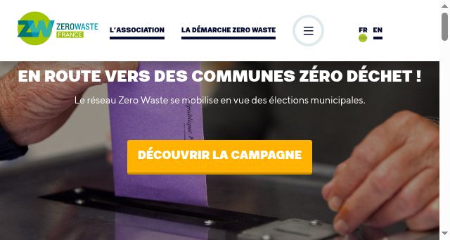 Screenshot of zerowastefrance.org