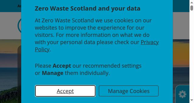 Screenshot of zerowastescotland.org.uk