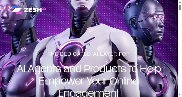 Screenshot of zesh.ai