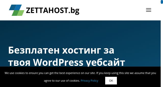 Screenshot of zettahost.bg