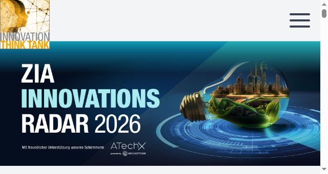 Screenshot of zia-innovationsradar.de