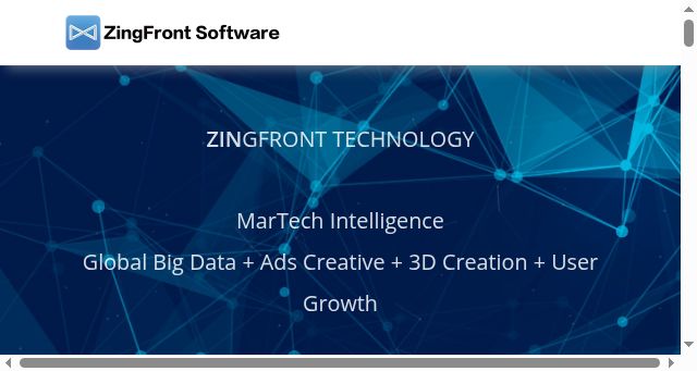 Screenshot of zingfront.com