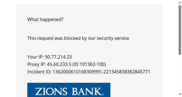 Screenshot of zionsbank.com