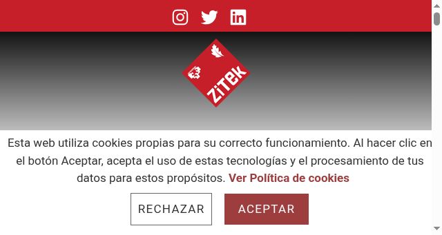 Screenshot of zitek.eus