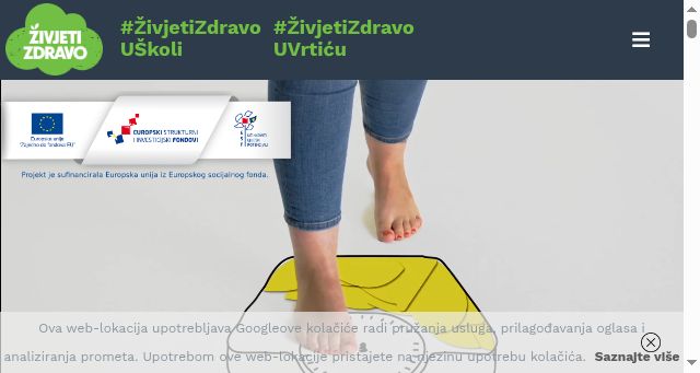Screenshot of zivjetizdravo.eu