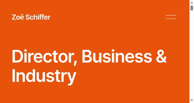 Screenshot of zoeschiffer.com