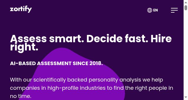 Screenshot of zortify.com