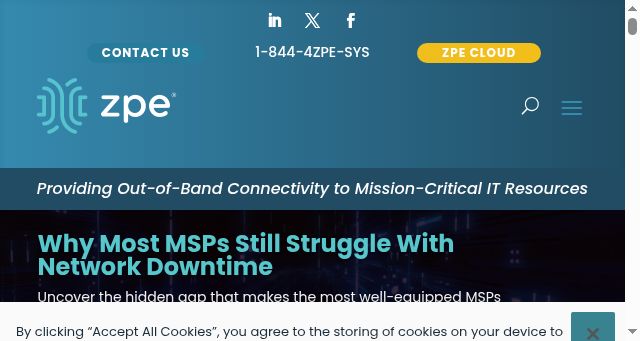 Screenshot of zpesystems.com