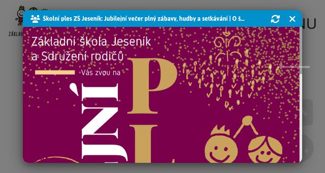 Screenshot of zsjesenik.cz