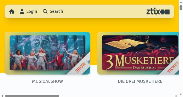 Screenshot of ztix.de