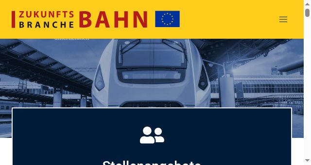 Screenshot of zukunftsbranche-bahn.de