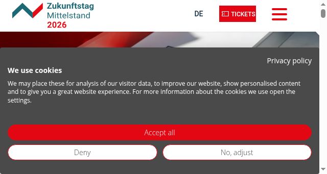 Screenshot of zukunftstag-mittelstand.de