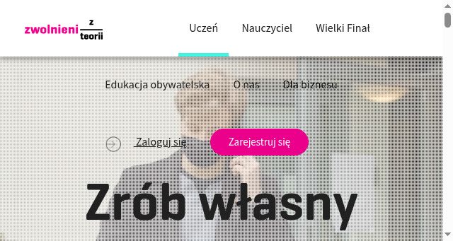 Screenshot of zwolnienizteorii.pl